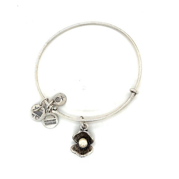 Alex and Ani Pearl Oyster Charm Bracelet - Picture 1 of 3